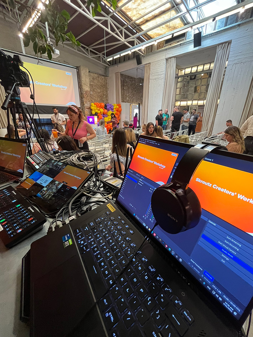 Live Streaming tou Workshop gia synergates tis Skroutz – Dimiourgia periechomenou kai psifiaki empnefsi