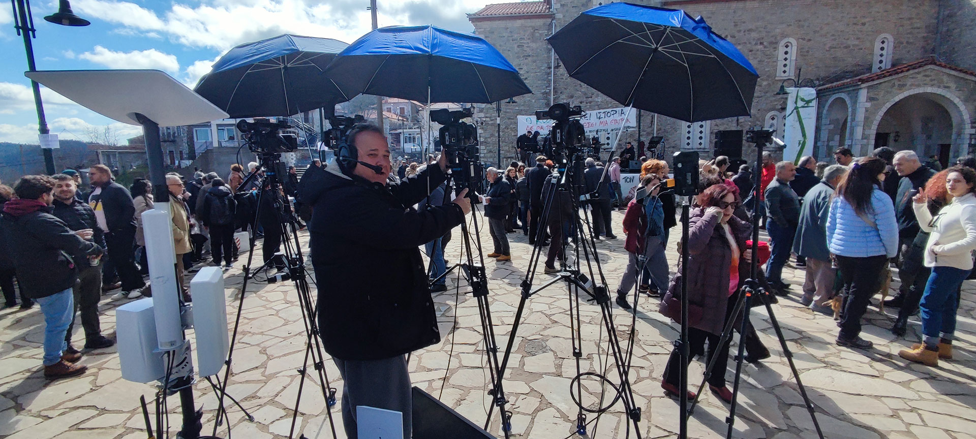 Live Streaming sinavlias allileggyis gia tin prostasia tou parnona