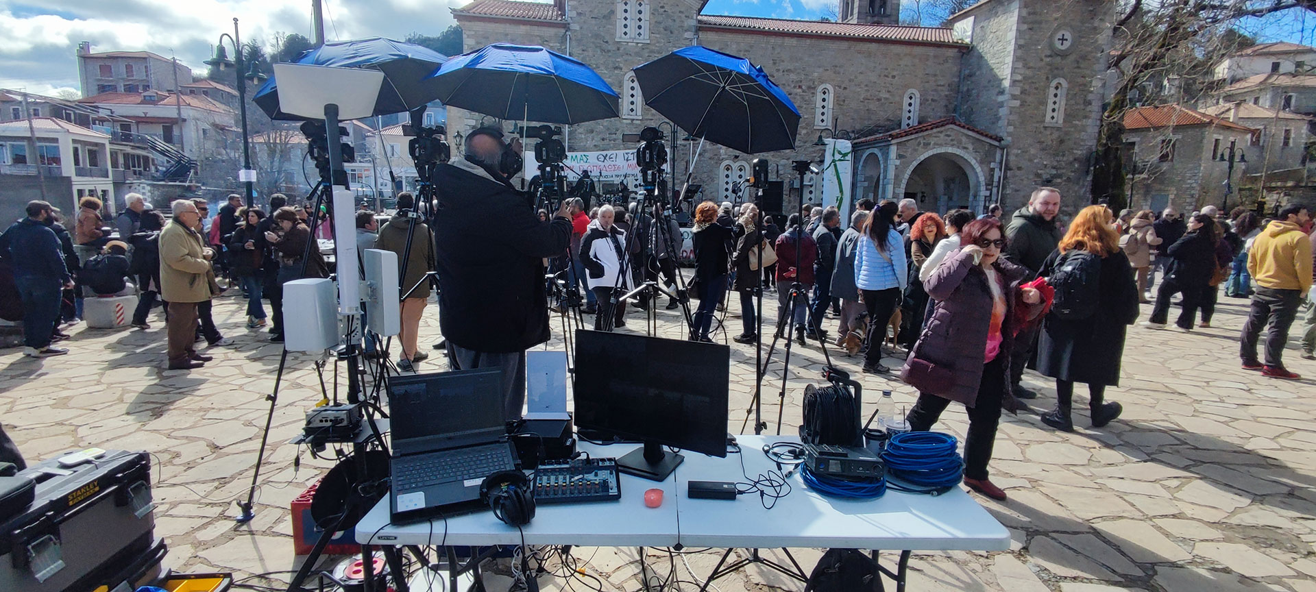 Live Streaming sinavlias allileggyis gia tin prostasia tou parnona