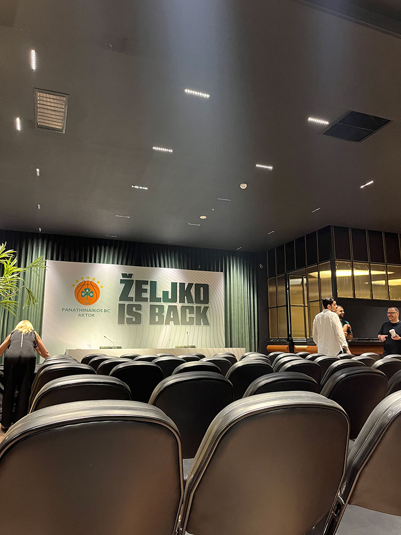 Live Streaming της Συνέντευξης Τύπου του Παναθηναϊκού BC AKTOR – Παρουσίαση Ζέλικο Ομπράντοβιτς